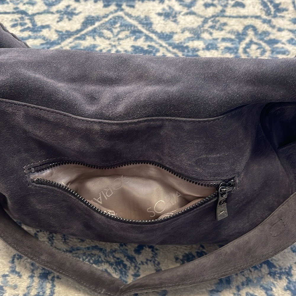 Sorial gray Suede slouch bag - Picture 5 of 14
